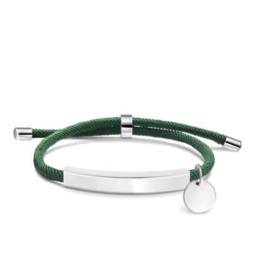 Handmade Fashion Custom Stainless Steel Woven Braided Nylon Rope String Bracelets Adjustable Blank Bracelets Men Women Jewelry handmade fashion custom stainless steel woven braided nylon rope string bracelets adjustable blank bracelets men women jewelry