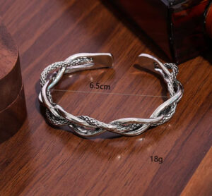 European and American vintage three-strand twisted bracelet - simple and luxurious style couple bracelet european and american vintage three strand twisted bracelet simple and luxurious style couple bracelet