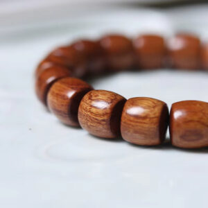 Competitively Price Wooden Bead Bracelet Attractive Luxury Gift Com Contas Smooth Fashion Durable Natural Fragrance Bracelet good fortune peanuts imitating hetian jade bracelet