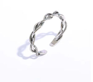 European and American vintage three-strand twisted bracelet - simple and luxurious style couple bracelet european and american vintage three strand twisted bracelet simple and luxurious style couple bracelet