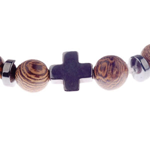 popular bracelet wooden cross beaded bracelet men
