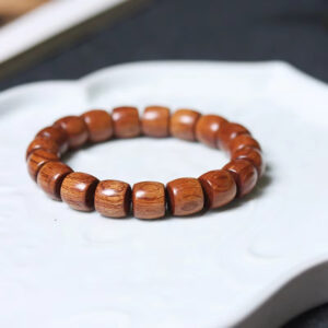 Competitively Price Wooden Bead Bracelet Attractive Luxury Gift Com Contas Smooth Fashion Durable Natural Fragrance Bracelet good fortune peanuts imitating hetian jade bracelet